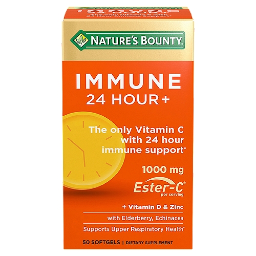 [SR] Nature's Bounty Immune 24, Immune Support Softgels, 1000 Mg, 50 Ct