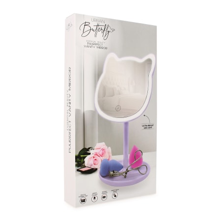 [FB] Urban Butterfly - Cat Shape LED Vanity Mirror