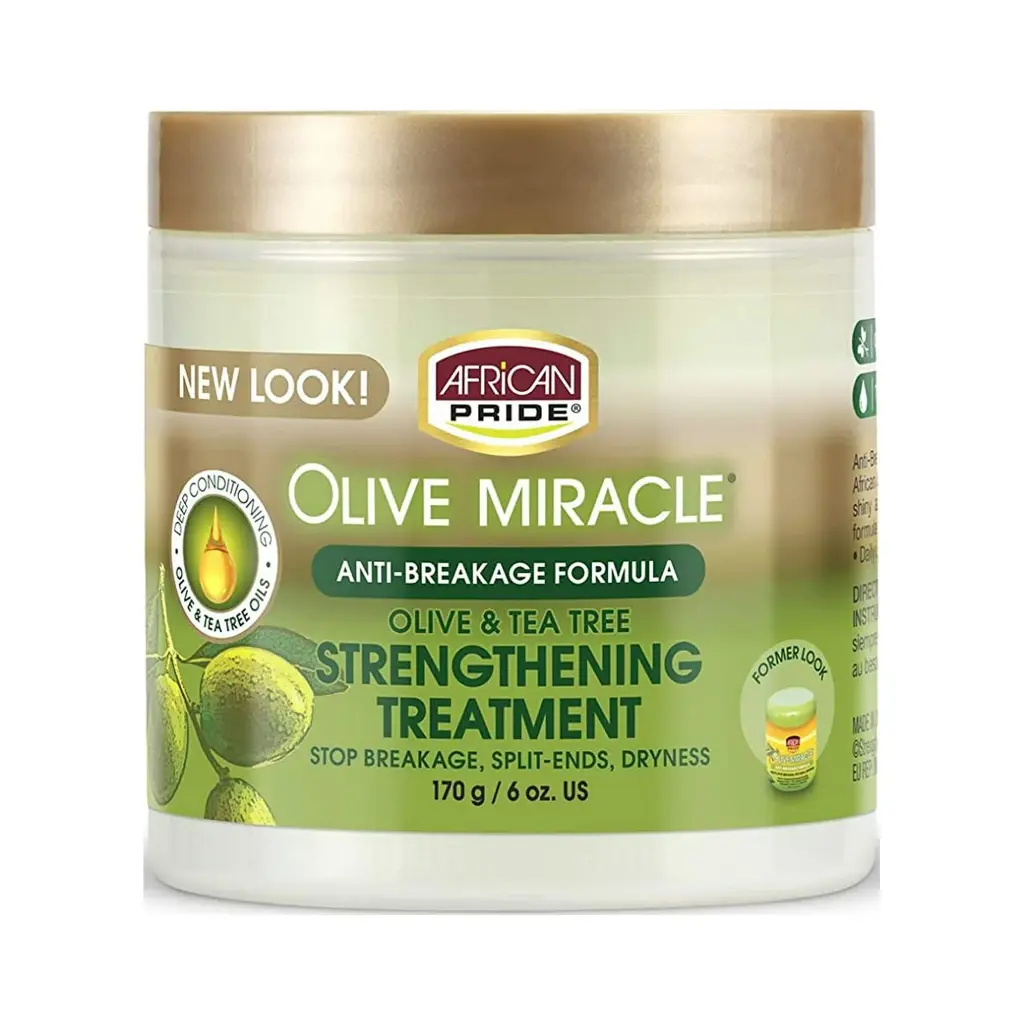 [FD] African Pride Olive Miracle Anti breakage formula olive & tea tree strengthening treatment 170g/ 6 oz 