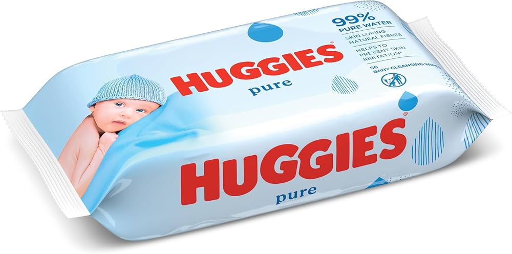Huggies Pure 99% pure water Baby Wipes, 56 ct Pack