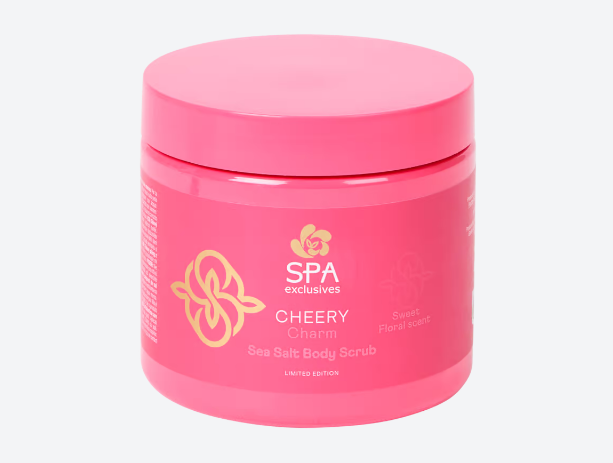 [FR] spa lofty cherry charm sea salt body scrub 