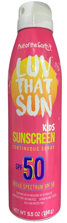 Fruit of the Earth  - Luv that sun kids spray
