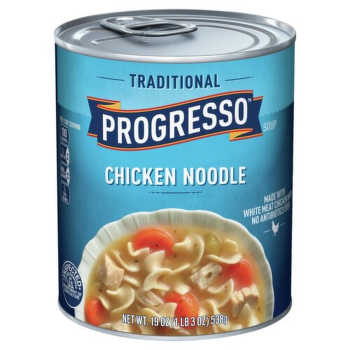 Progresso Traditional Chicken Noodle Soup, 19 oz