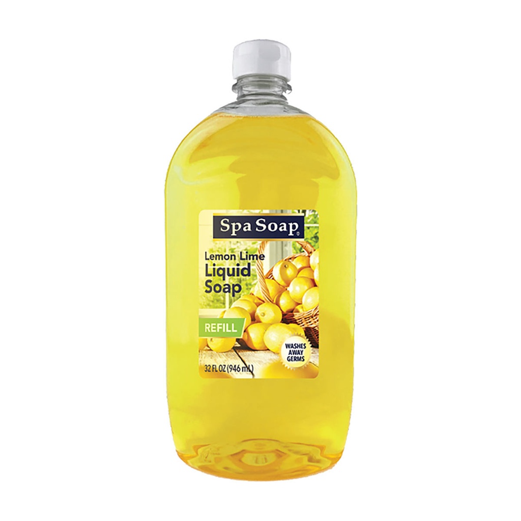 Spa Soap Lemon Lime Hand Soap, 32 oz. Refill Bottles