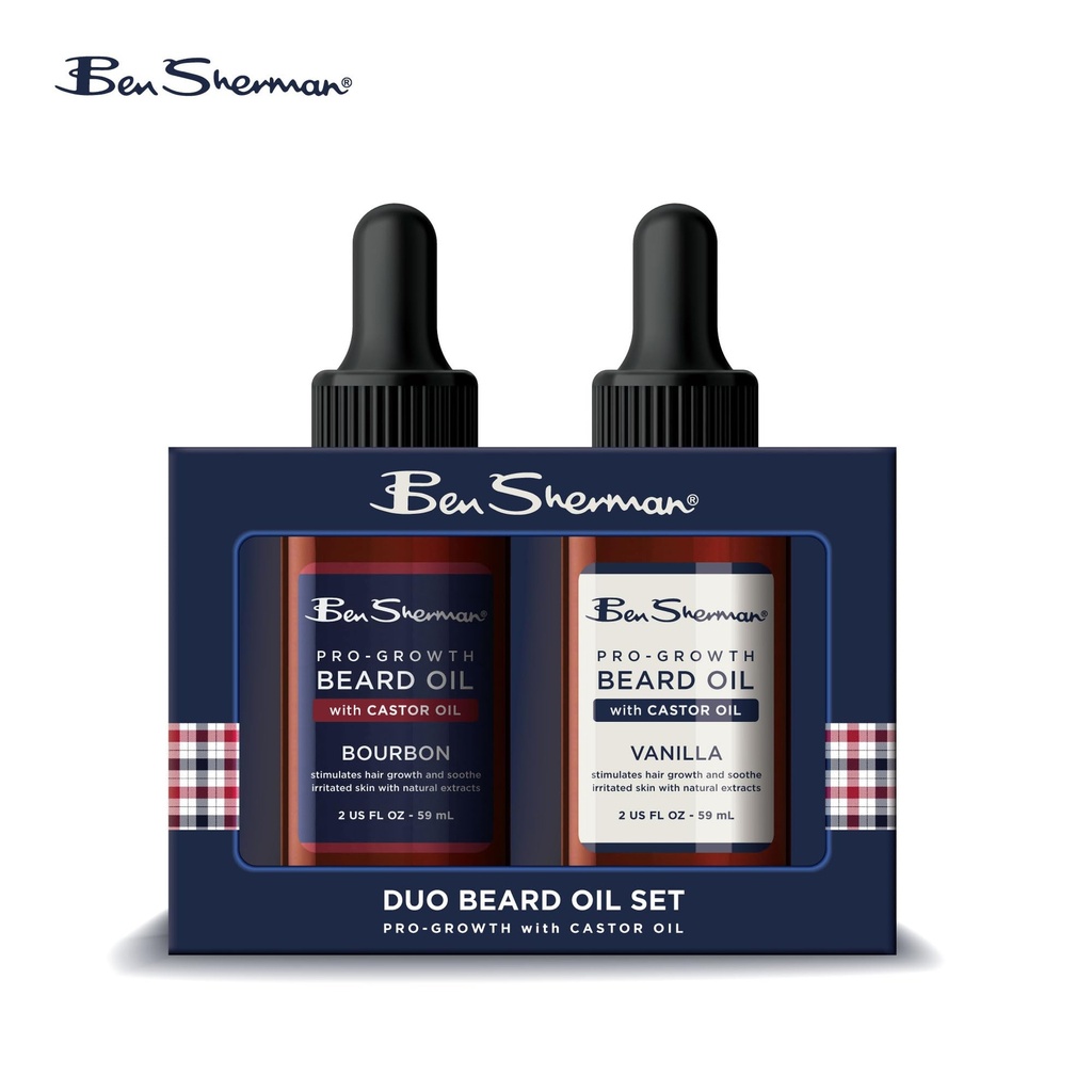 Ben Sherman Duo Beard oil Set - with castor oil(2-30 ml)  