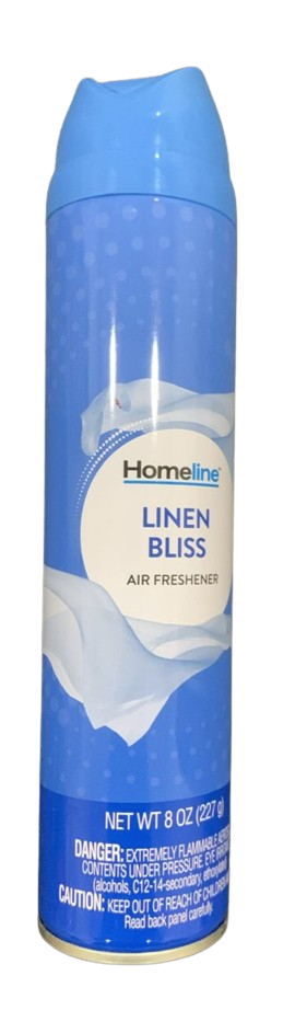 Homeline Linen Bliss Air Freshener Spray 8 Oz 