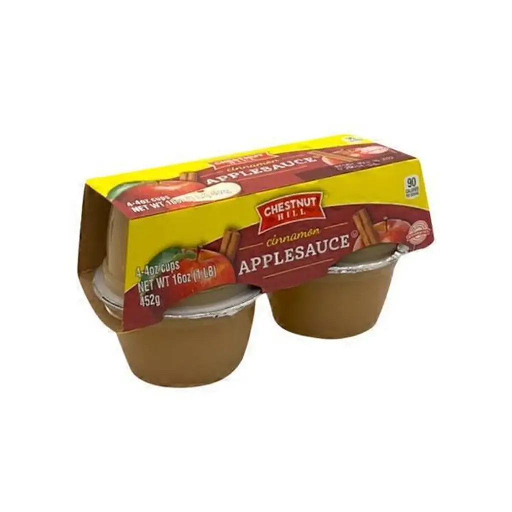 [FD] Chestnut Hill Applesauce Cinnamon 4-4oz cups(452g)