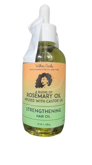 Within curls a blend of Rosemary Oil infused with castor oil  4 oz (118ml)  