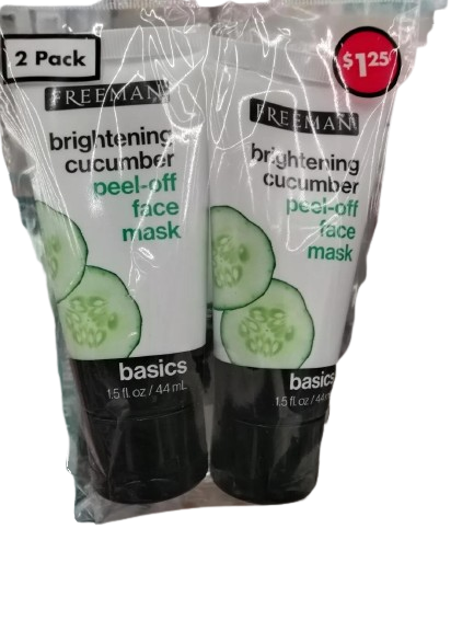 Freeman 2 pack Brightening cucumber peel-off face mask (44ml)