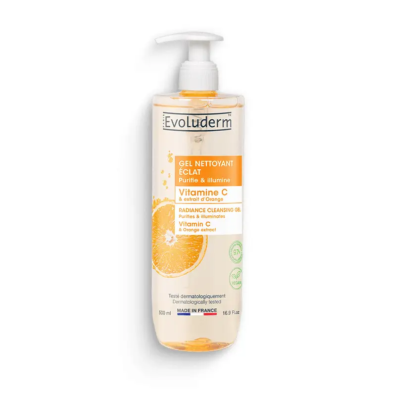 Evoluderm - Gel nettoyant Eclat Vitamine C - 500 ml
