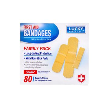 First Aid - Bandages 80ct - Band aid Family Pack (0417)