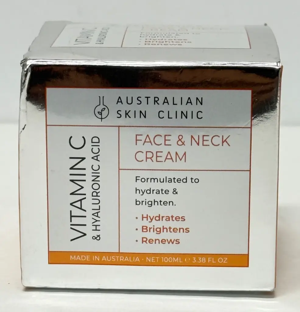 [BL] Australian Skin Clinic- Face& Neck Cream Vitamin C & Hyaluronic Acid (100ml)  