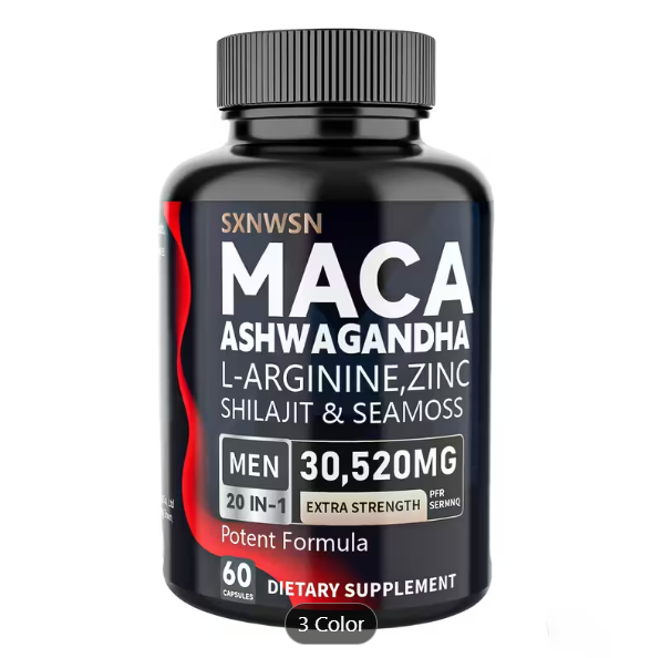 [CN] SXNWSN Maca Men 20 in 1 Shilajit, ashwagandha, L-arginine (60 gummies) 
