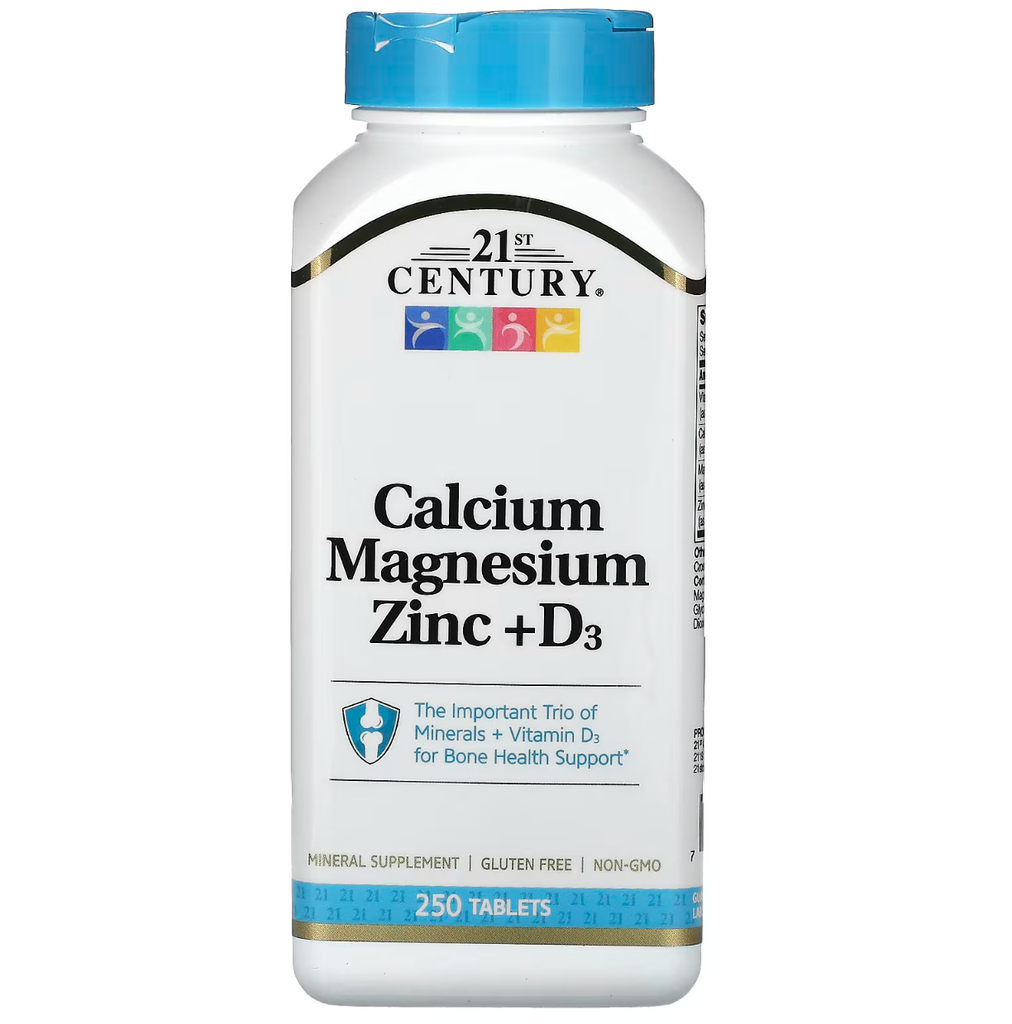 21st Century - Calcium Magnesium Zinc + D3 - 250ct