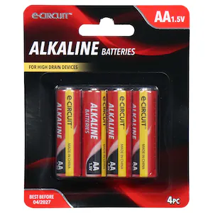 Alkaline AA 1.5V Batteries - 8pc