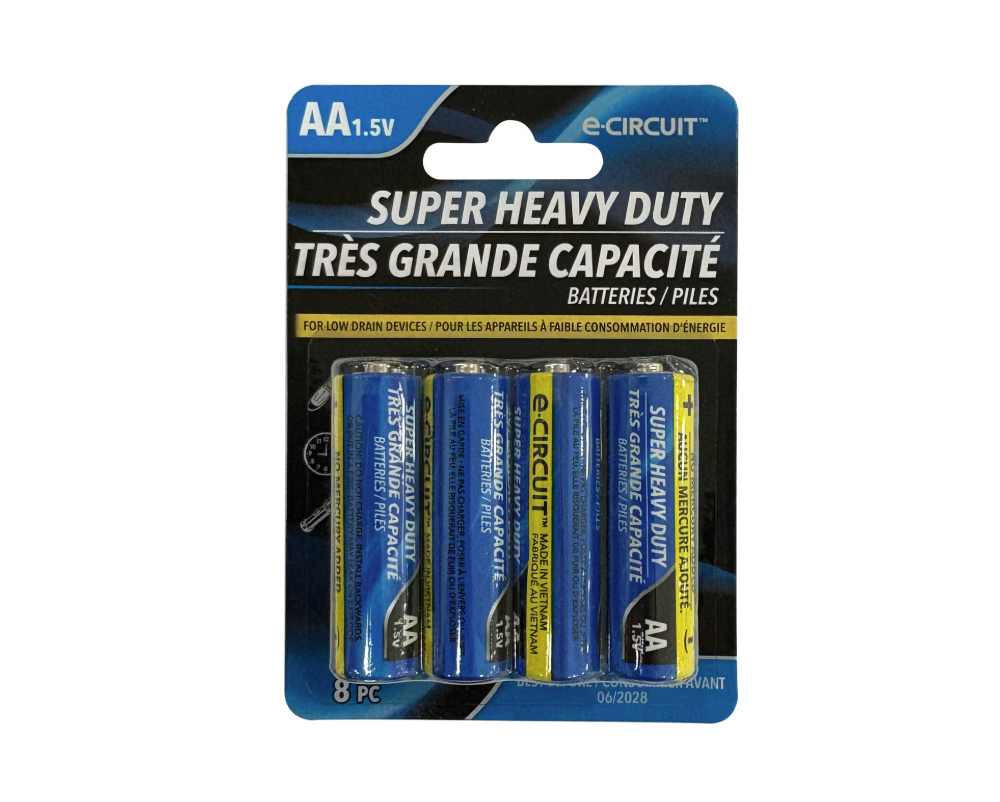 eCircuit - Super Heavy Duty AA - 8pc