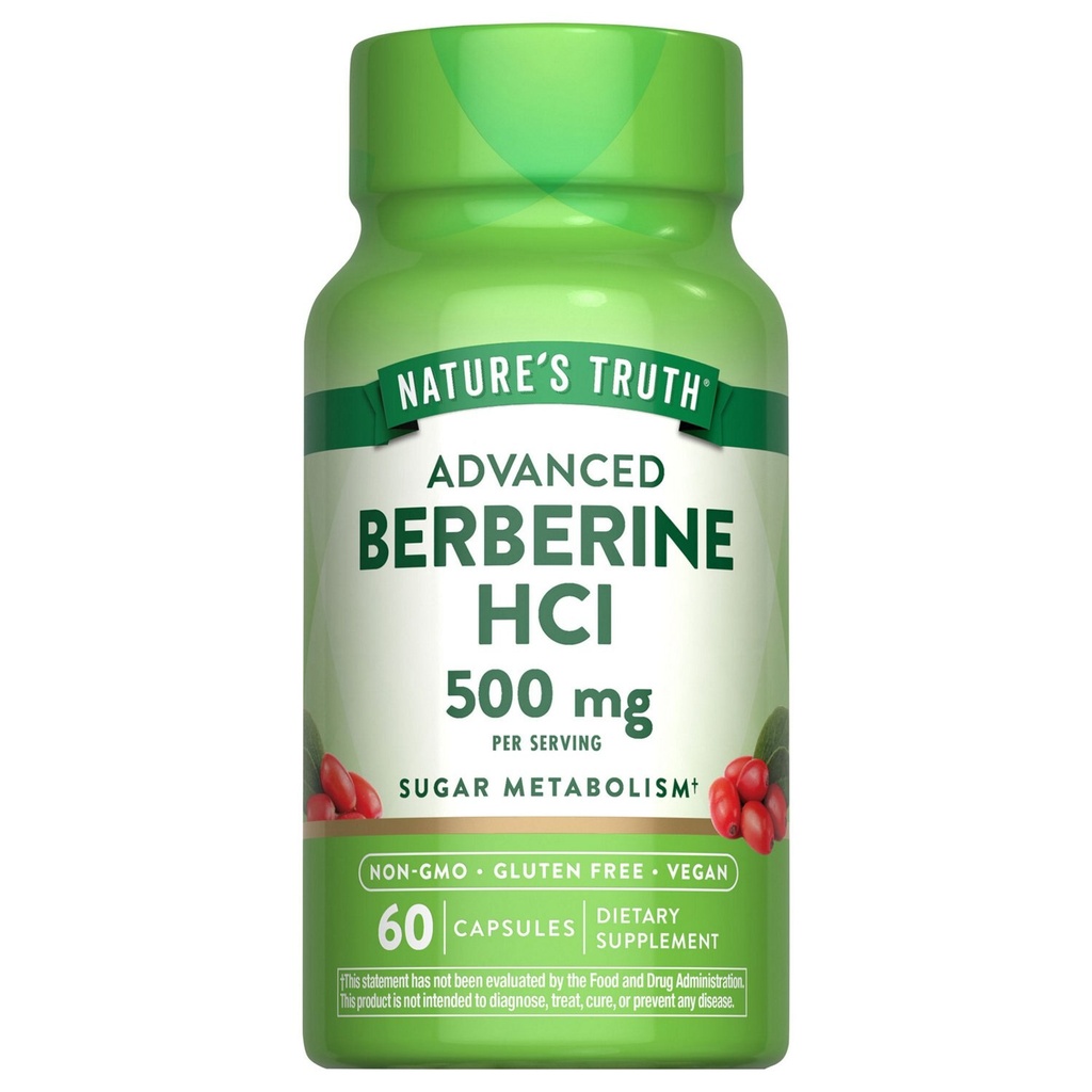 Nature's Truth - Berberine HCI 500mg - 60 capsules