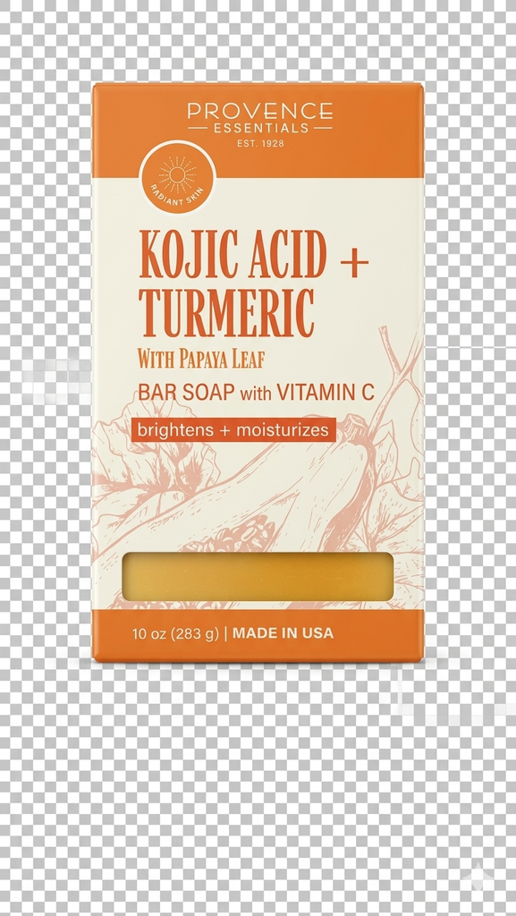 Provence Essentials - Kojic Acid + Turmeric - 1 bar soap