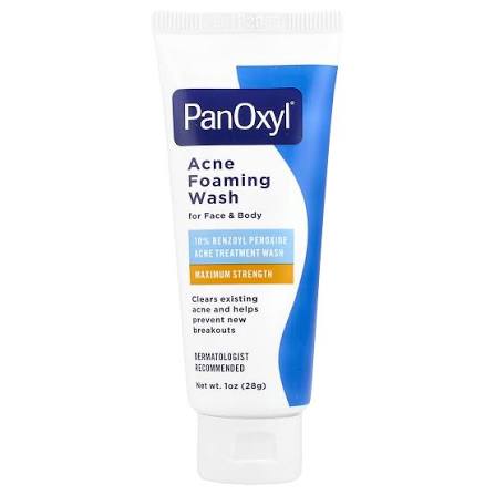 PanOxyl, Acne Foaming Wash, For Face & Body, Maximum Strength, 1 oz (28 g)