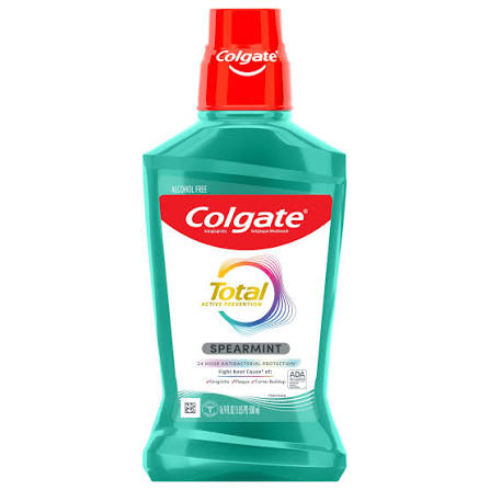 Colgate Total Active Prevention spearmint Mouthwash, 33.8 fl oz