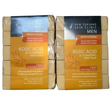 New Zealand Skin Clinic Men - Kojic Acid & Turmeric body soap - 5 pack