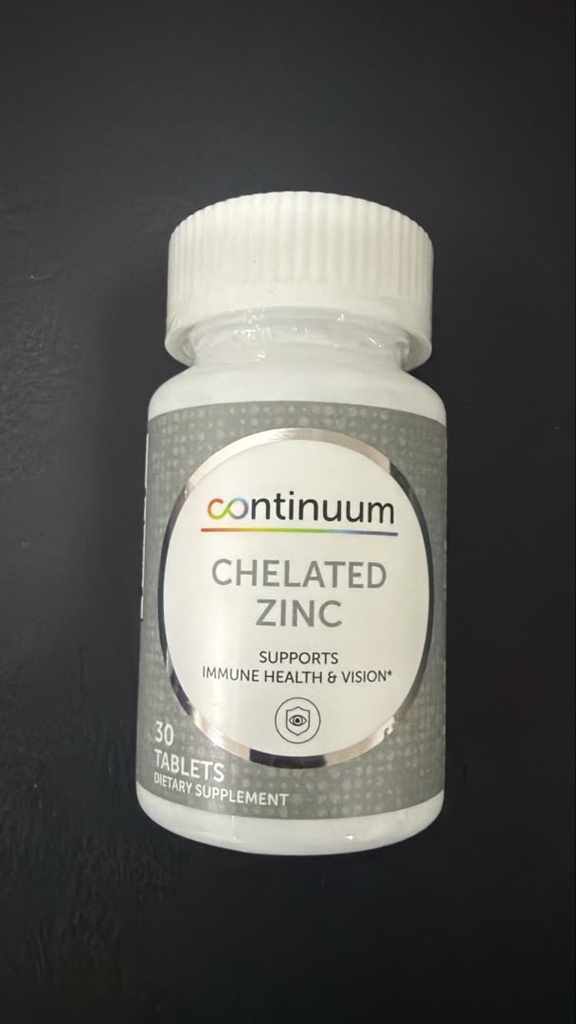 Continuum - Chelated Zinc - 30 Tablets
