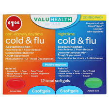 ValuHealth - Cold & Flu - 12 total softgels