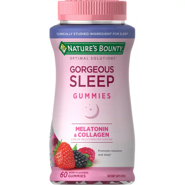 Nature's Bounty - Gorgeous Sleep, with Melatonin & Collagen, Gummies 60 CT
