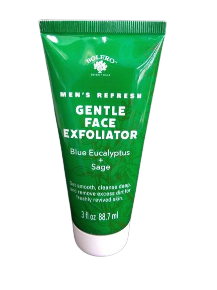 [DT] Bolero - Men's Refresh Gentle Face Exfoliator-Blue Eucalyptus + Sage 3fl oz (88.7ml)