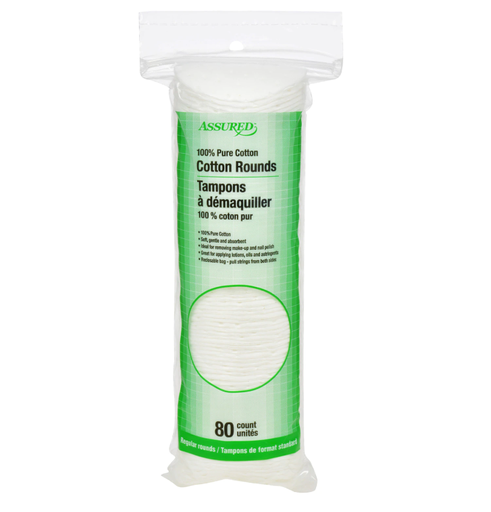 [DT] Assured Cotton Rounds 80 count 