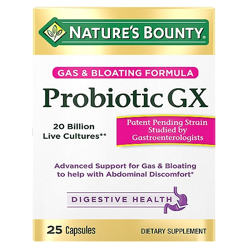 [SR] Nature's Bounty Probiotic GX Capsules, 25 count