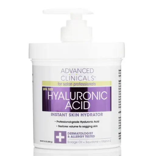 [BL] Advanced Clinicals, Hyaluronic acid instant skin hydrator, 454g