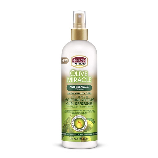 [FD] African Pride Olive Miracle Anti breakage formula Oil moisturizer lotion, 12 oz. (355ml) with tea tree
