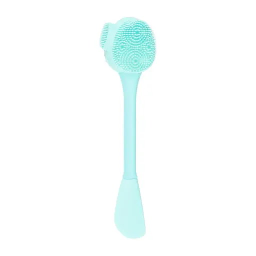 [FR] Beauty star facial brush with spatula (bleu)