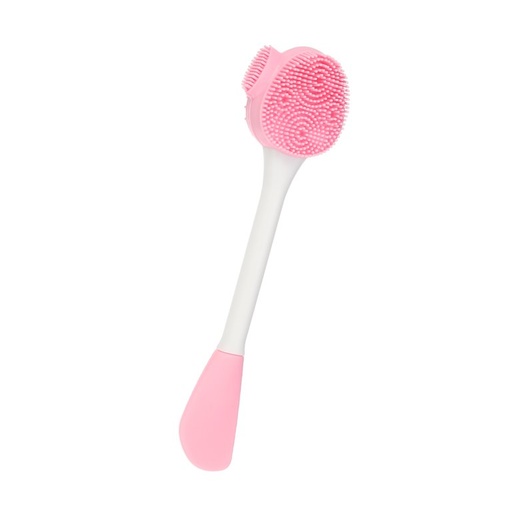 [FR] Beauty star facial brush with spatula (pink) 