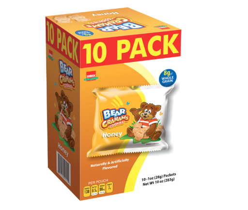Sobisk Honey Graham Cracker Bear Cookies, 10-ct. Packs