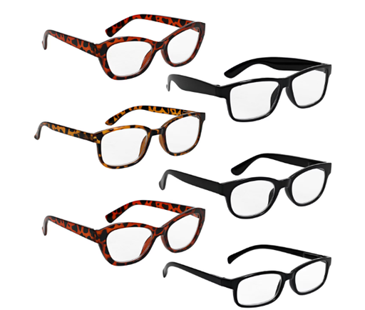 [DT] Assorted +2.50 Wide Frame Reading Glasses, 1-ct. Packs