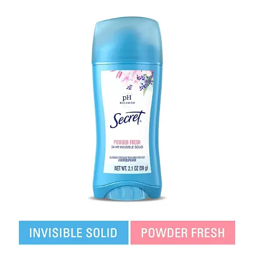 [SC] Secret Invisible Solid Antiperspirant and Deodorant, Powder Fresh, 2.1 oz. 