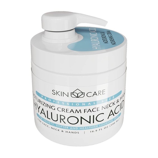 Skin Care 3-in-1 Moisturizing Cream with Hyaluronic Acid for Face, Neck and Hands - Delicate and Easily Absorbed Daily Cream - 16.9 fl. oz.