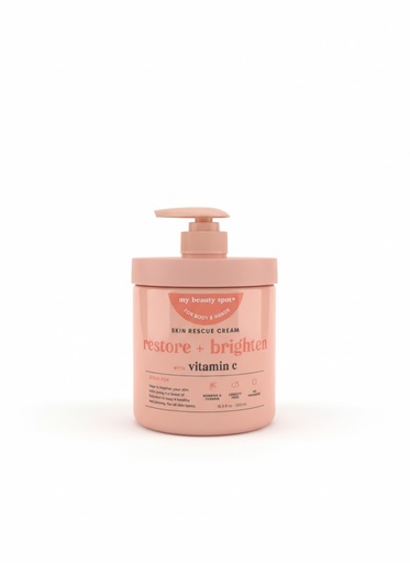 My beauty spot - Skin Rescue Cream - Restore + Brighten with Vitamin C - 500mL