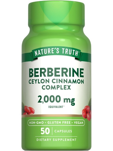 [SR] Nature's Truth - Berberine cinnamon complex 2000mg - 50 capsules