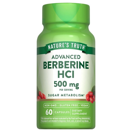 [SR] Nature's Truth - Berberine HCI 500mg - 60 capsules