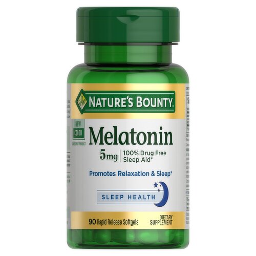 Nature's Bounty - Melatonin - 5mg - 90 softgels