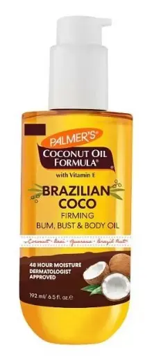 Palmer's Coconut Oil Formula Brazilian Coco Firming Bum, Bust & Body Oil, 192 mL