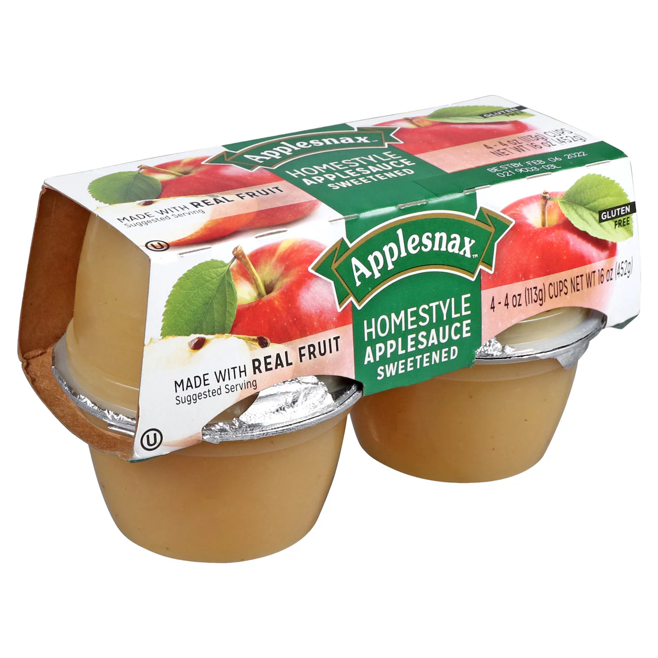 [DT] Applesnax Homestyle Applesauce, 4-ct. Packs
