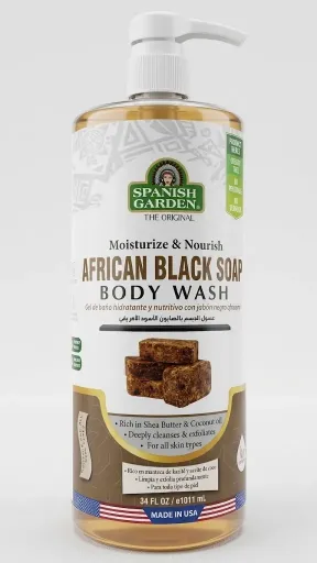 Spanish Garden - African Black Soap - Body Wash 1L