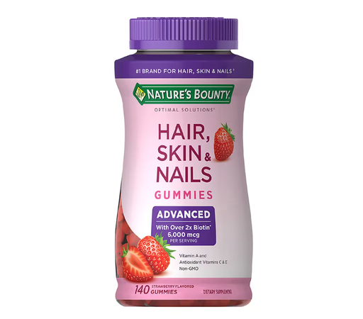 [SR] Nature's Bounty - Hair, Skin & Nails, 140 CT - Gummies 6000 mcg