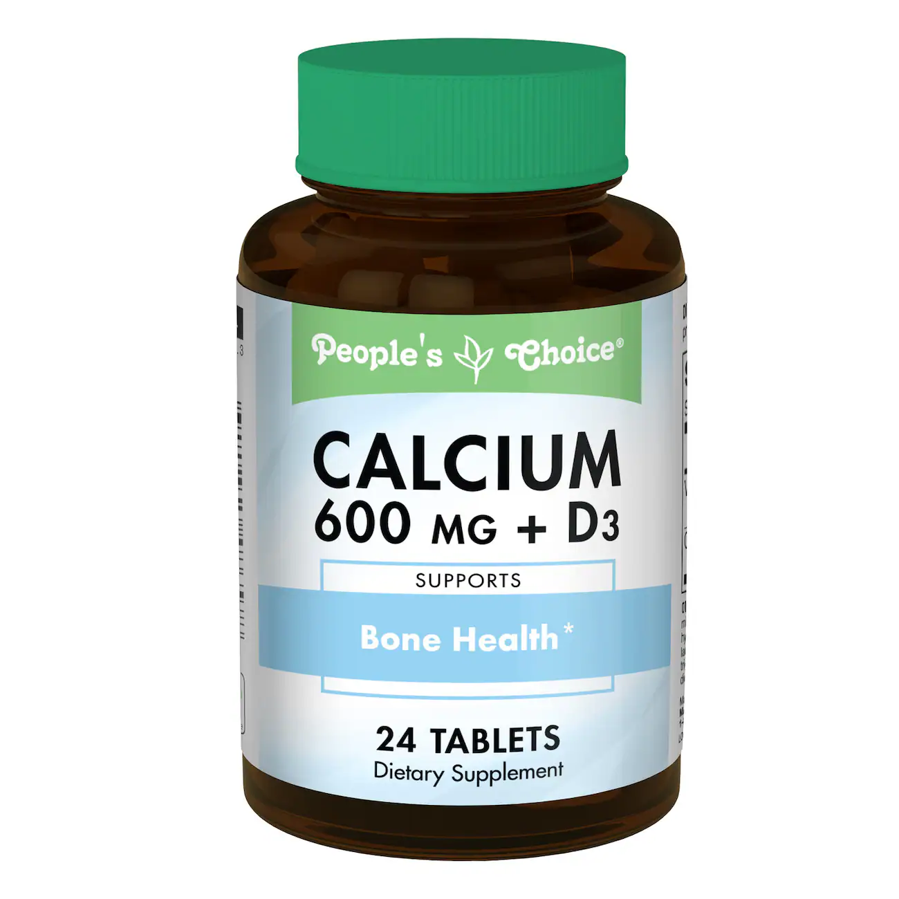 [DT] People's Choice - CALCIUM 600mg+ D3 TAB 24CT