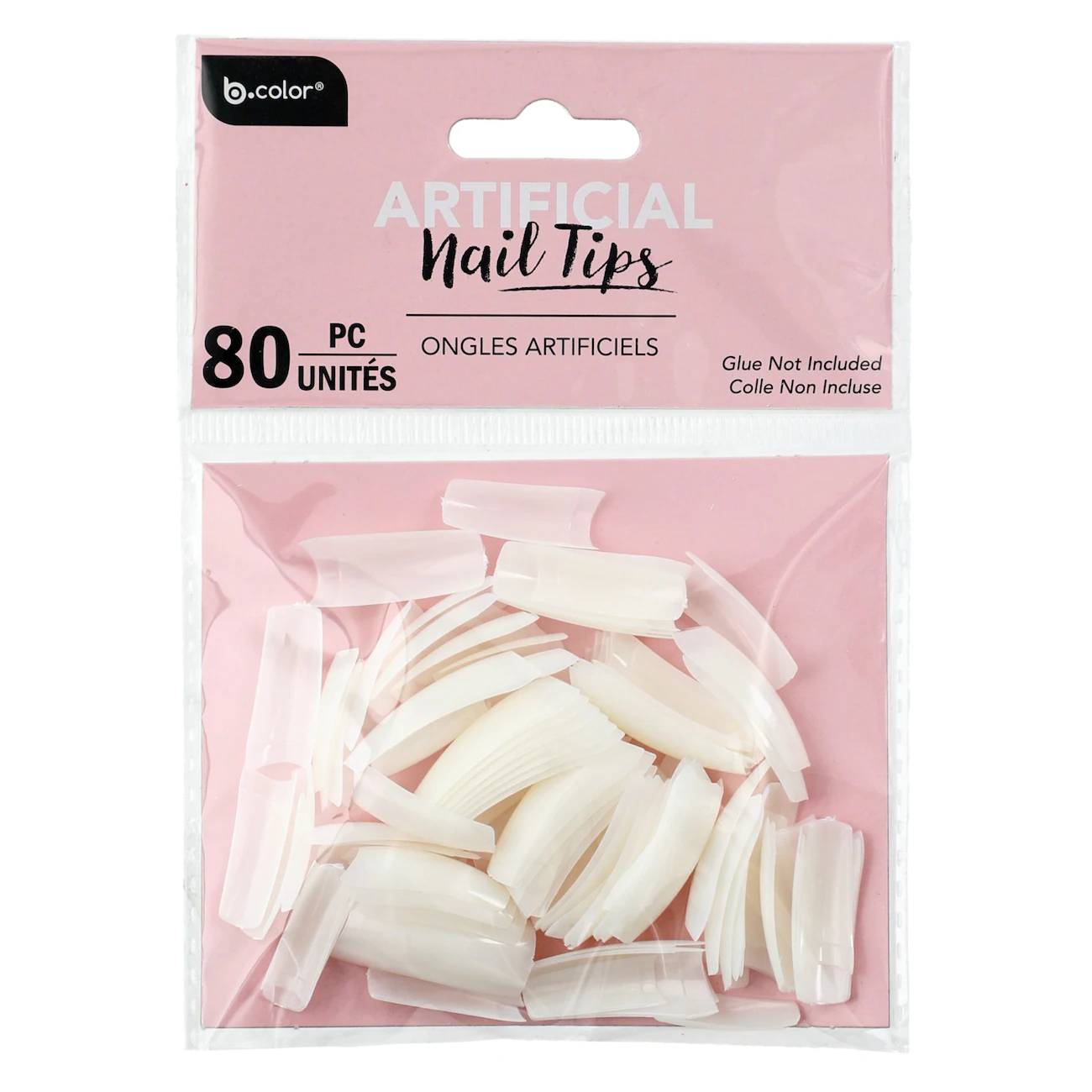 [DT] B.Color Artificial White Nail Tips, 80-ct.