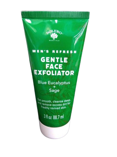 [DT] Bolero - Men's Refresh Gentle Face Exfoliator-Blue Eucalyptus + Sage 3fl oz (88.7ml)